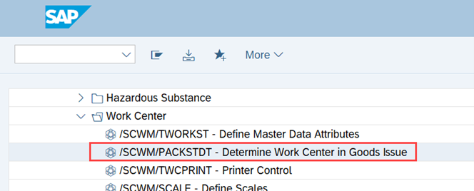 SAP EWM work center determination for packing_08